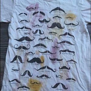 mustache Tee